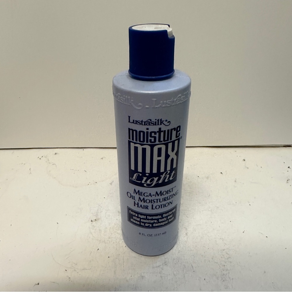 Lustrasilk Moisture Max Light Mega Moist Oil Moisturizing Hair Lotion 8 OZ